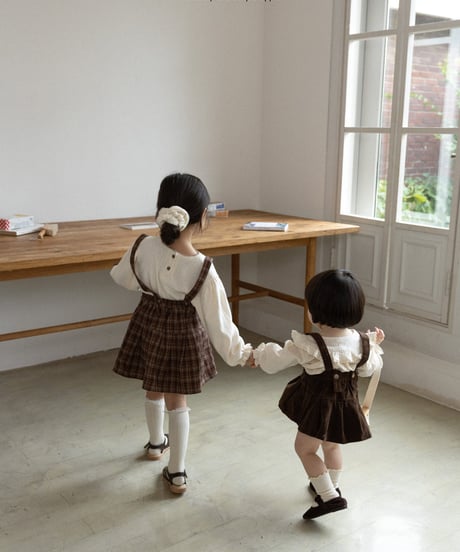 [即納]aladin pleated suspender skirt