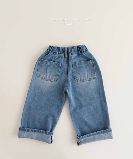 45[予約]melikey folding vintage denim pt(denim)
