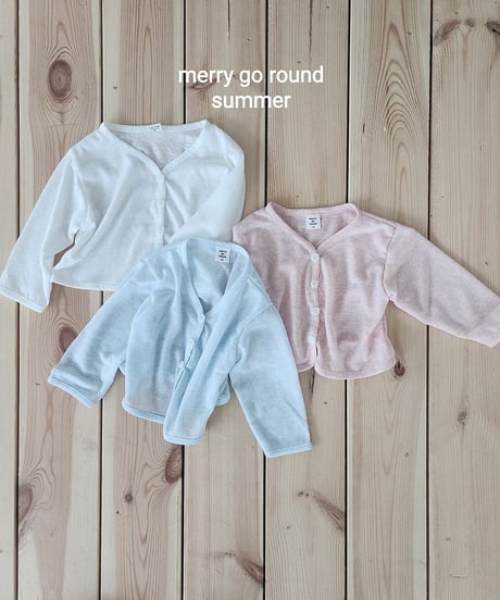 30[予約]merry go round slub cardigan