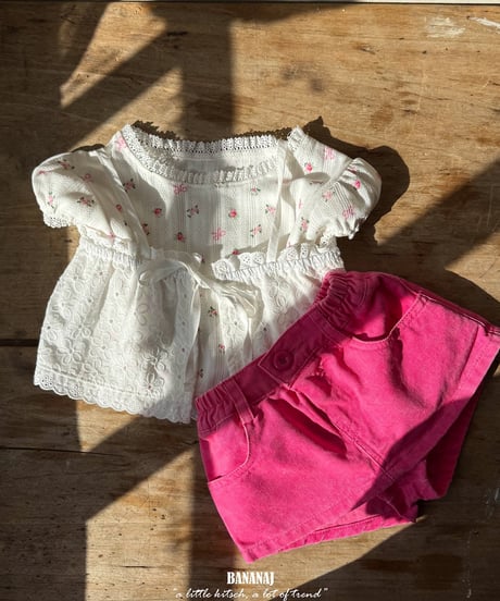 7[予約]BANANAJ butterfly blouse