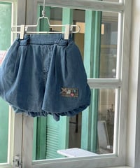 88[予約]aiai two button jar denim shorts