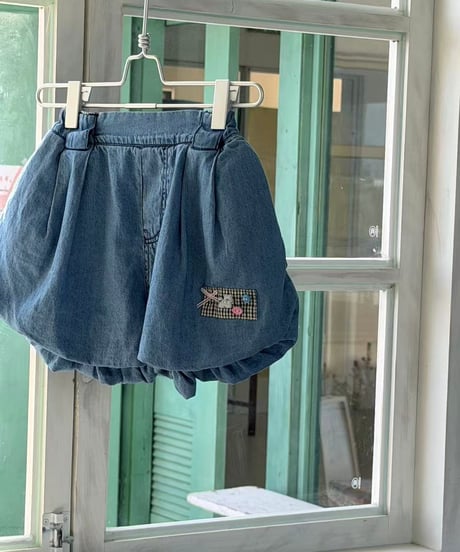 88[予約]aiai two button jar denim shorts