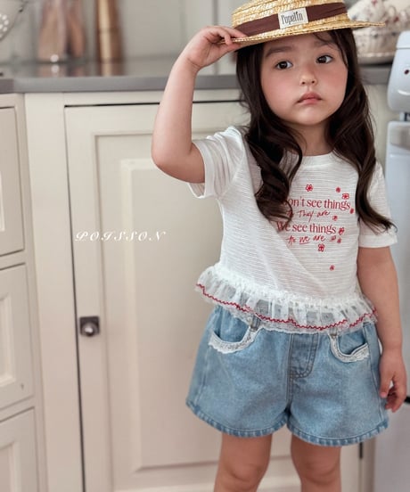 10[予約]poisson vintage lace shorts