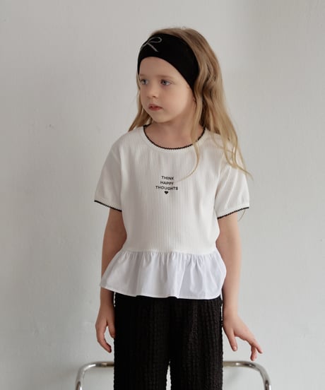 7[予約]momoann windy frill tee