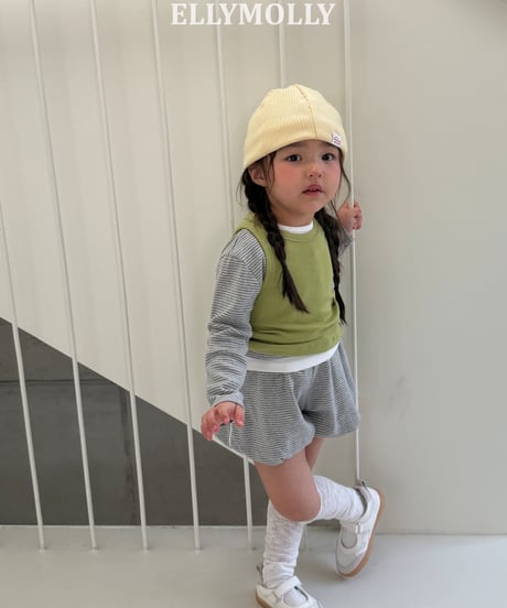 259[予約]ELLYMOLLY slime layered sleeveless