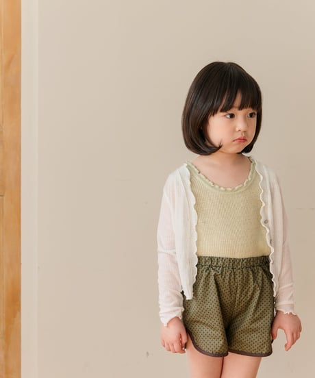 11[予約]mon Atelier airy frill cardigan
