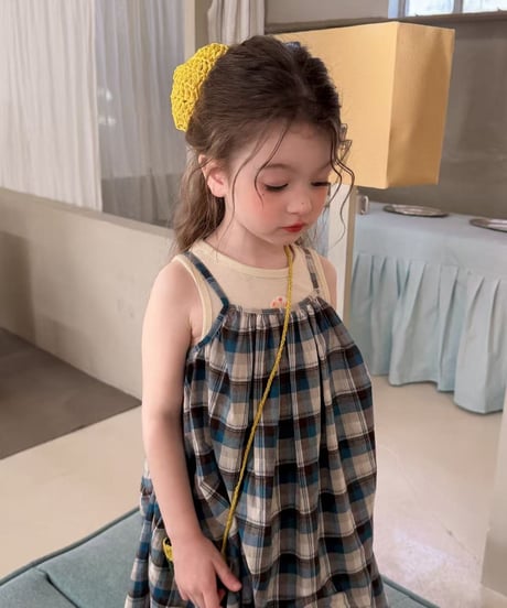 24[予約]aiai riri check dress