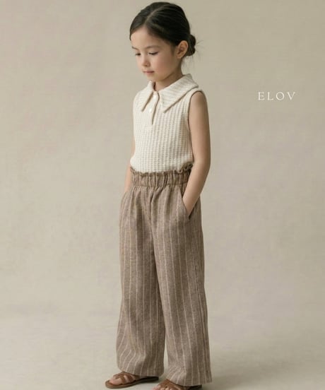 5[予約]elov&monpetitbebe linen wide pants
