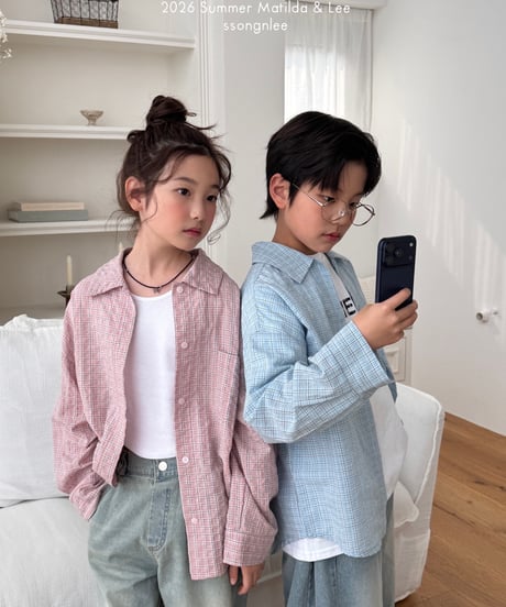 85[予約]matilda&lee joy check shirt