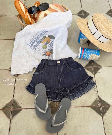 44[予約]melikey tutu frill shorts(denim)