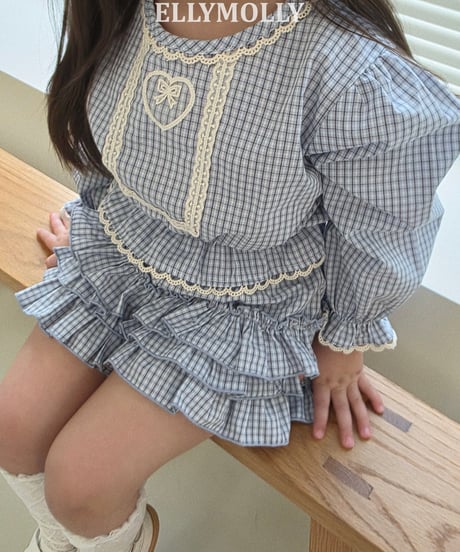 240[予約]ELLYMOLLY lulu check cancan pt