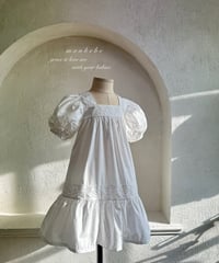 66[予約]monbebe rose square neck ops