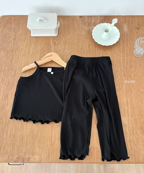 38[予約]ohho heart pleated pants