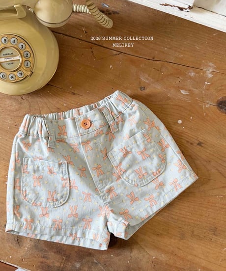 42[予約]melikey colored ribbon shorts