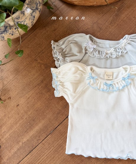6[予約]marron mimi t-shirt(XS-L)