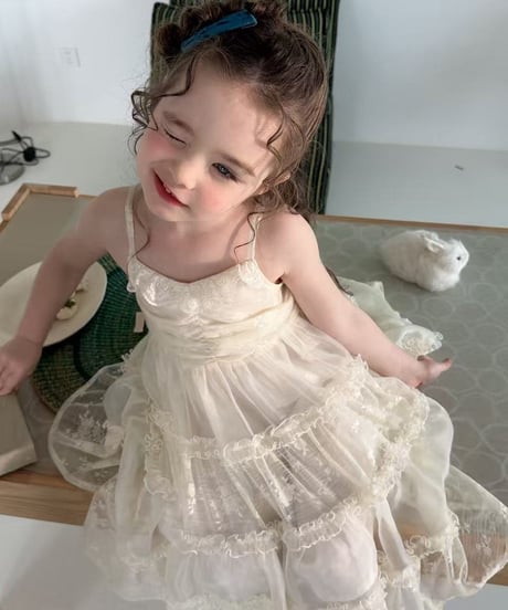 11[予約]aiai blanc lace strap dress