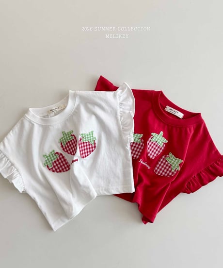 3[予約]melikey strawberry patch t