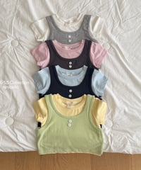 4[予約]ninibello daily sleeveless layered tee