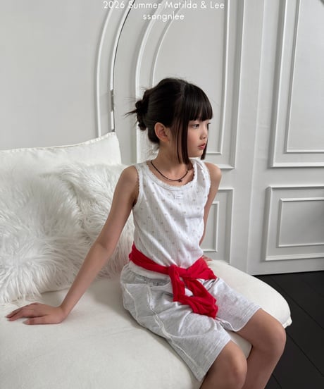5[予約]matilda&lee eyelet lace tank top