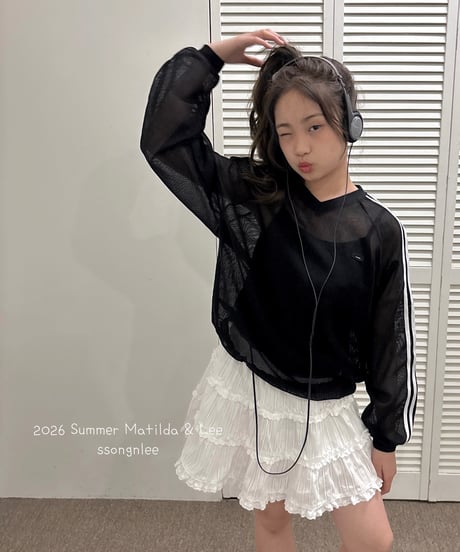 53[予約]matilda&lee two line mesh tee