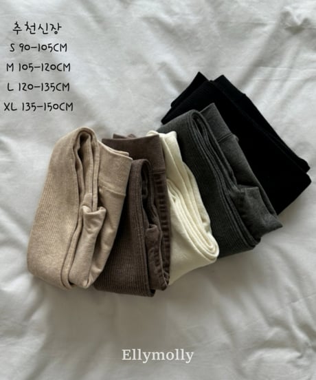 112[予約]ELLYMOLLY fleece basic tights