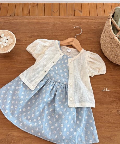 21[予約]ohho monet suspender skirt