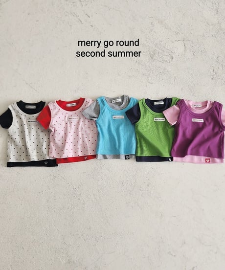 58[予約]merry go round jelly sleeveless set