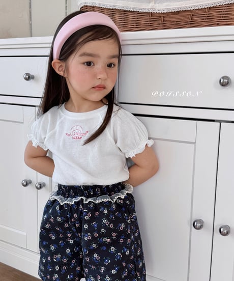 4[予約]poisson girl embroidery tee