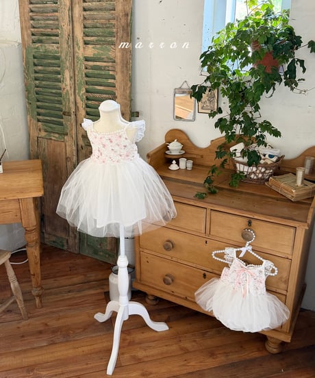 66[予約]marron muel dress(XS-L)
