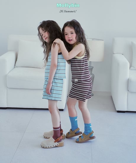 11[予約]Mollybin soda color matching tank top