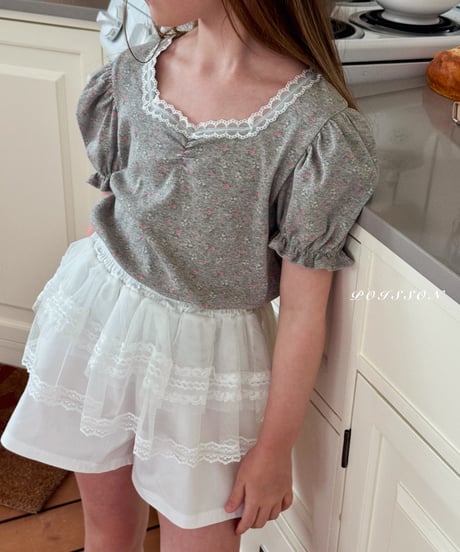 7[予約]poisson flora puff tee