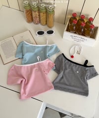 18[予約]matilda&lee uncut striped top