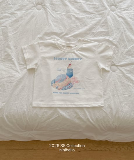 81[予約]ninibello scoop scoop short sleeve t-shirt(adult)