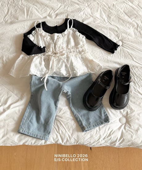 [即納]ninibello garden shirring bustier