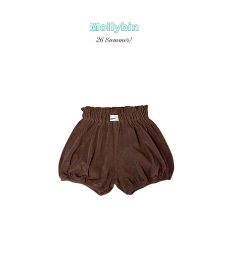 15[予約]Mollybin bebe terry half pants