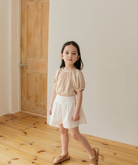 4[予約]mon Atelier shirring t