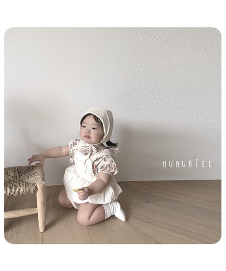 75[予約]nunubiel milga romper & bonnet
