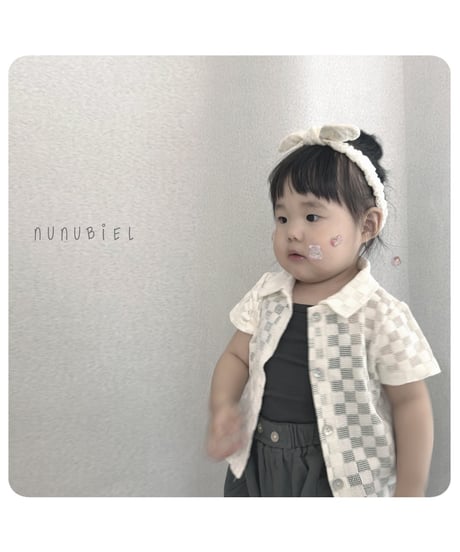 34[予約]nunubiel bebe quadrangle shirts