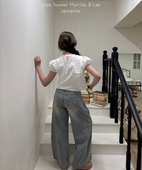88[予約]matilda&lee puff blouse cardigan