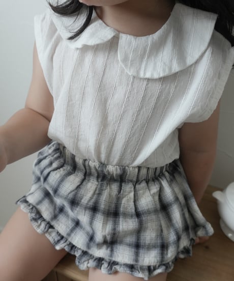15[予約]mimi market sleeveless collar blouse