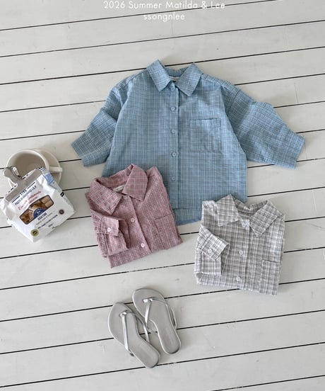 85[予約]matilda&lee joy check shirt