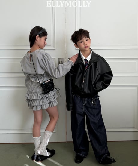 240[予約]ELLYMOLLY lulu check cancan pt