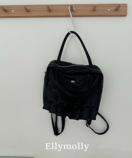 103[予約]ELLYMOLLY square frill bag