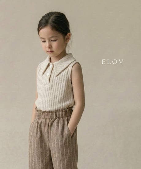 3[予約]elov&monpetitbebe rael collar tee