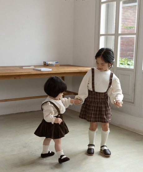 [即納]aladin pleated suspender skirt