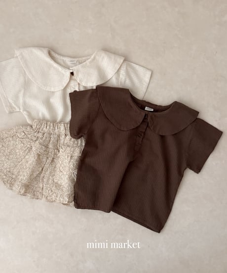 21[予約]mimi market linen sailor blouse