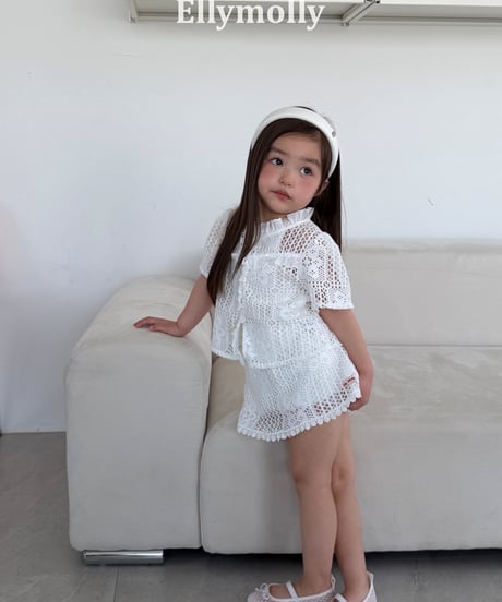 21[予約]ELLYMOLLY logi crochet sk