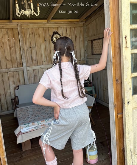 25[予約]matilda&lee shirring collar blouse