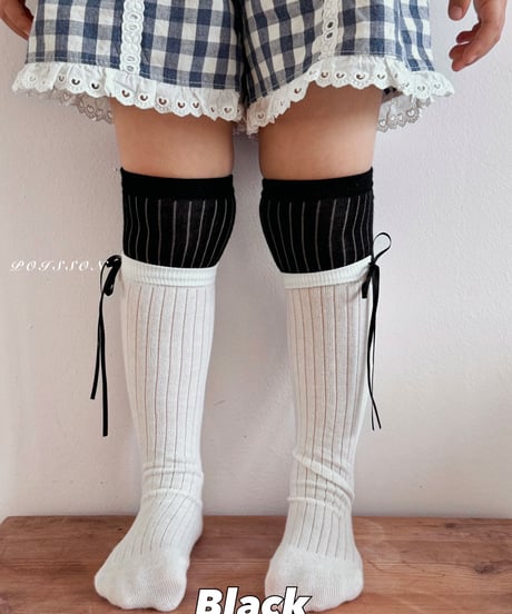 28[予約]poisson two tone long socks