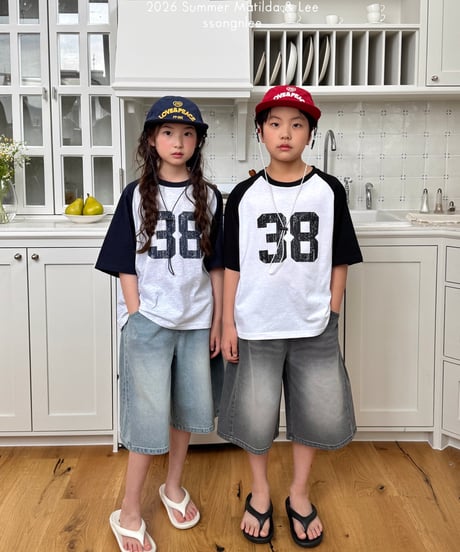 47[予約]matilda&lee 38 color block raglan tee